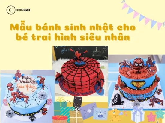 Top 20 mẫu bánh sinh nhật cho bé trai hình siêu nhân đẹp