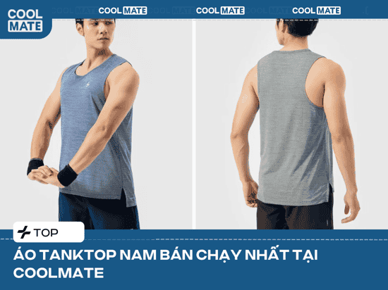 Top 5 mẫu áo tanktop nam bán chạy nhất tại Coolmate