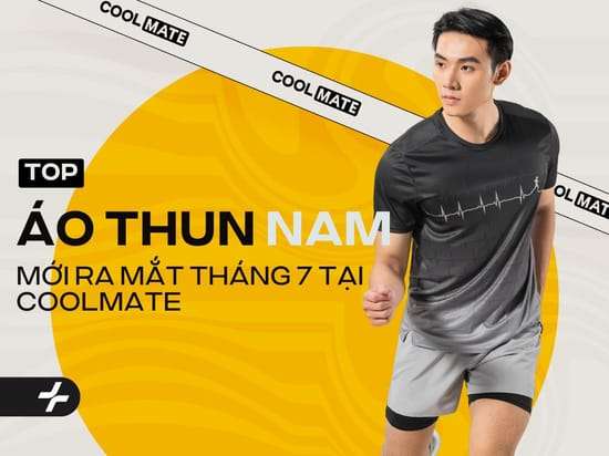 5 mẫu áo thun nam mới ra mắt tháng 7 tại Coolmate 2025