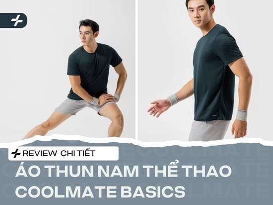 Review áo thun nam thể thao Coolmate Basics thoáng mát