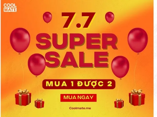 Siêu sale ngày đôi 7/7 - Ưu đãi lớn MUA 1 ĐƯỢC 2