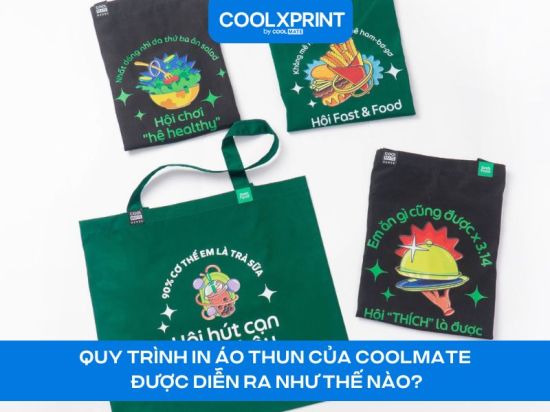 Quy trình in áo thun của Coolmate được diễn ra như thế nào?