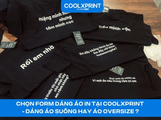 Chọn form dáng áo in tại CoolxPrint - Dáng áo suông hay áo oversize ?