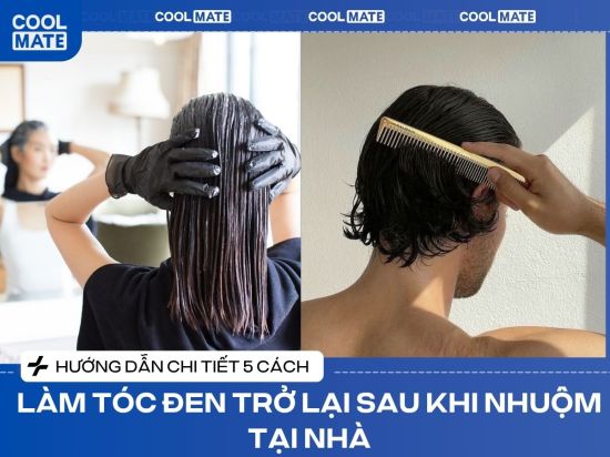 5 cách làm tóc đen trở lại sau khi nhuộm tại nhà an toàn