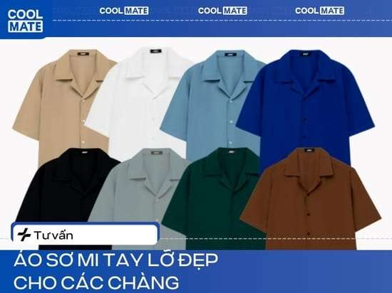 24 Mẫu Áo Sơ Mi Nam Tay Lỡ Nam Đáng Mua Nhất