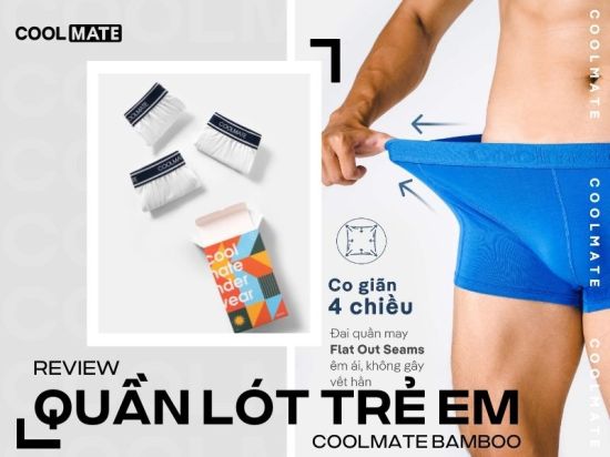 Review Quần Lót Nam Trẻ Em Coolmate Bamboo Chân Thực Nhất