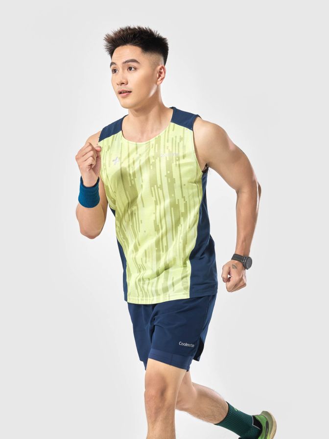Áo Singlet chạy bộ Advanced Vent Tech Graphic Pixel
