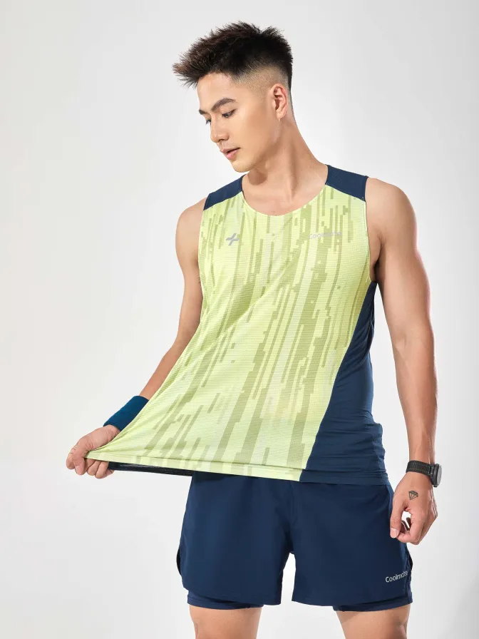 Áo Singlet chạy bộ Advanced Vent Tech Graphic Pixel 3