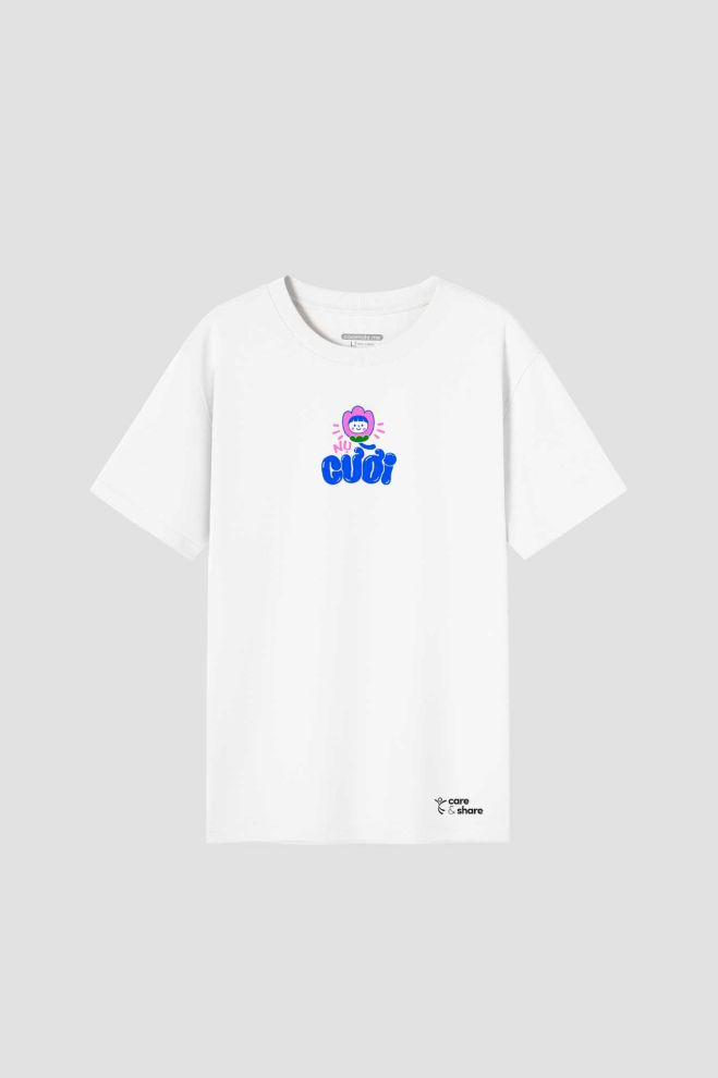 Áo in cotton Care & Share - Nụ cười  1