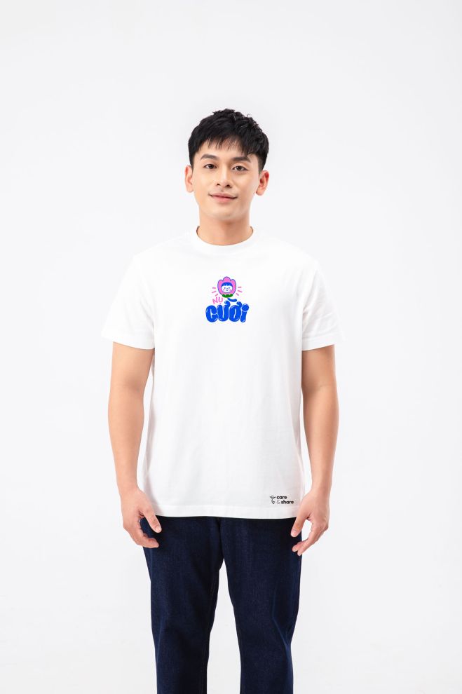 Áo in cotton Care & Share - Nụ cười  3