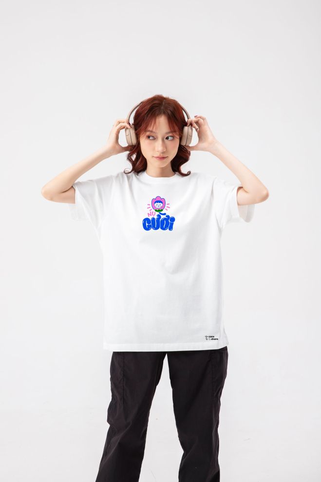 Áo in cotton Care & Share - Nụ cười  5