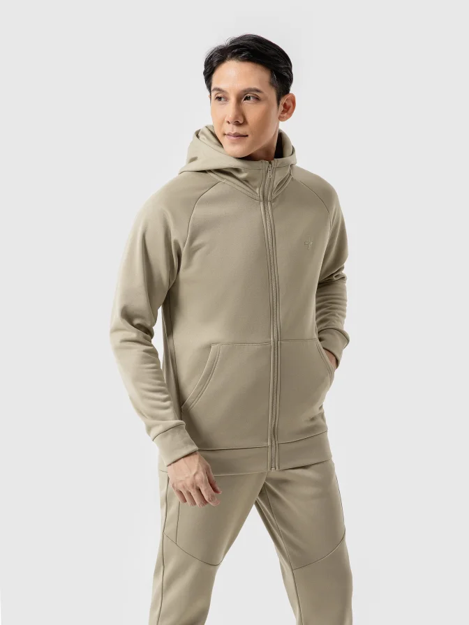 Áo khoác thể thao Fleece Track Jacket Premium có mũ