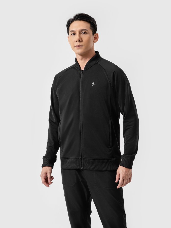 Áo khoác thể thao Track Jacket cổ Rib