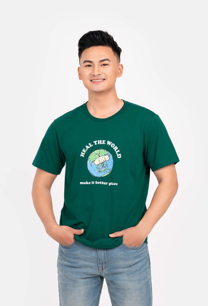 Áo Thun Nam Clean Vietnam in Heal The World