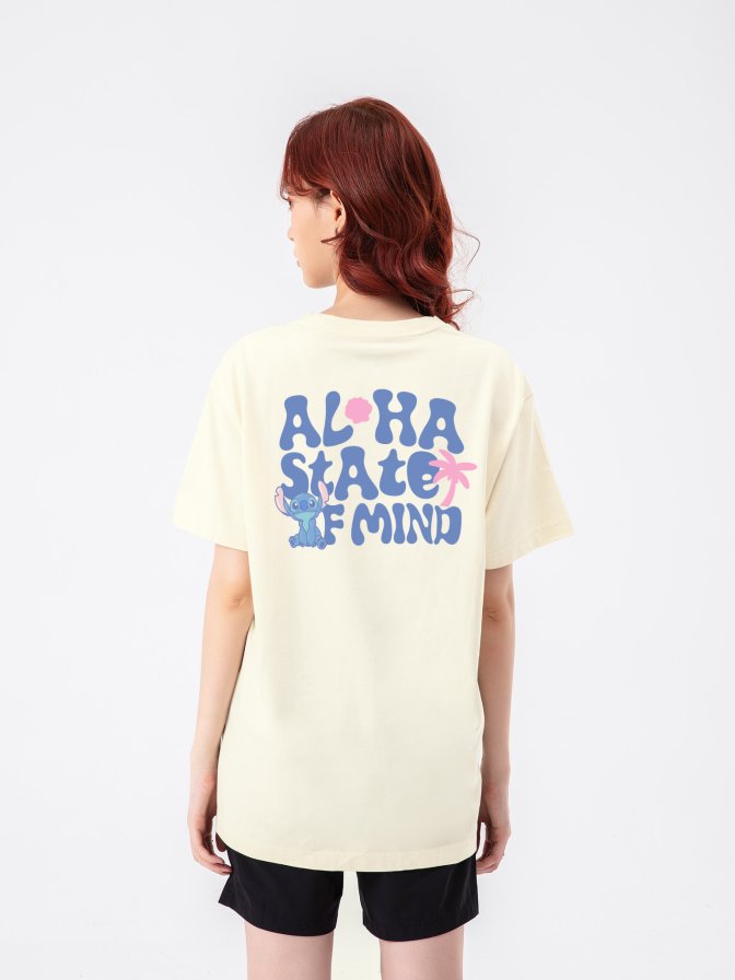 Áo thun Relaxed Fit Regular Disney Stitch Aloha more