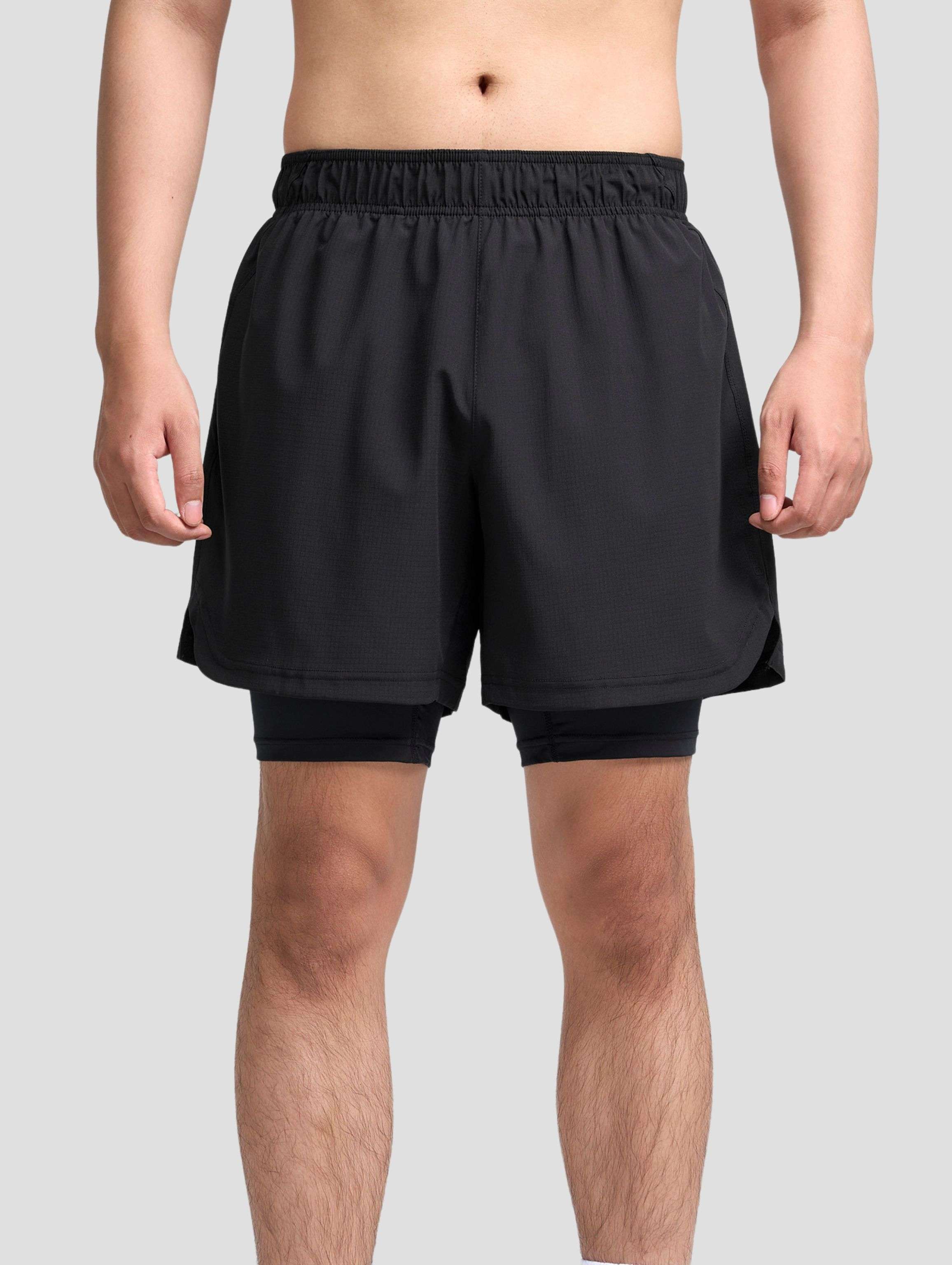 Quần Shorts Nam Gym Power 2 lớp