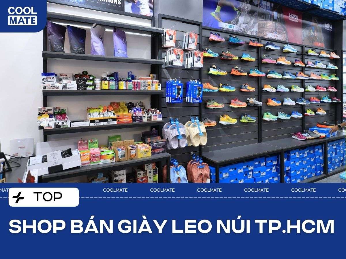Địa chỉ bán giày leo núi ở TPHCM: Chuẩn chất lượng, giá hợp lý