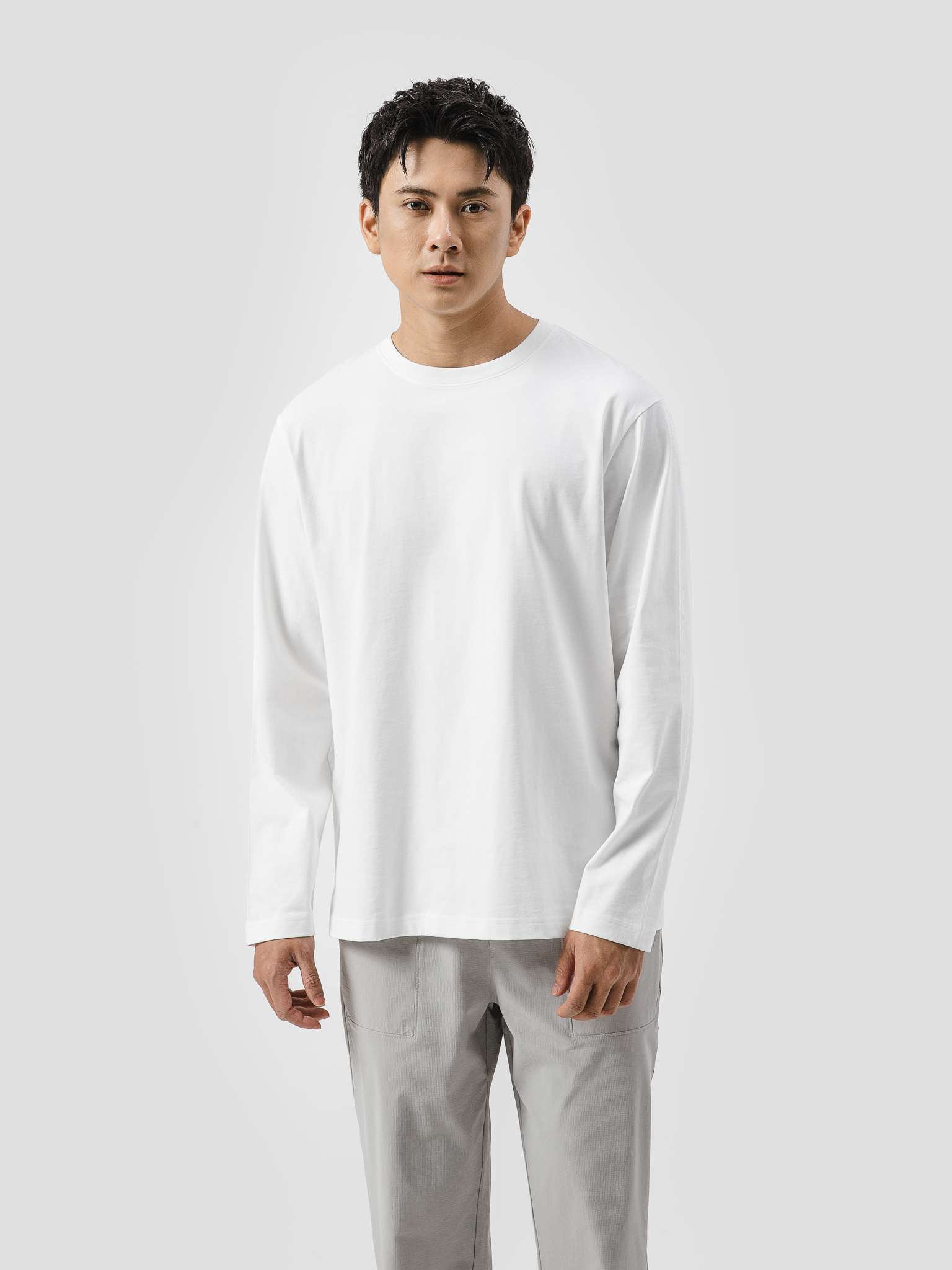 Áo thun dài tay 100% Cotton Relax fit