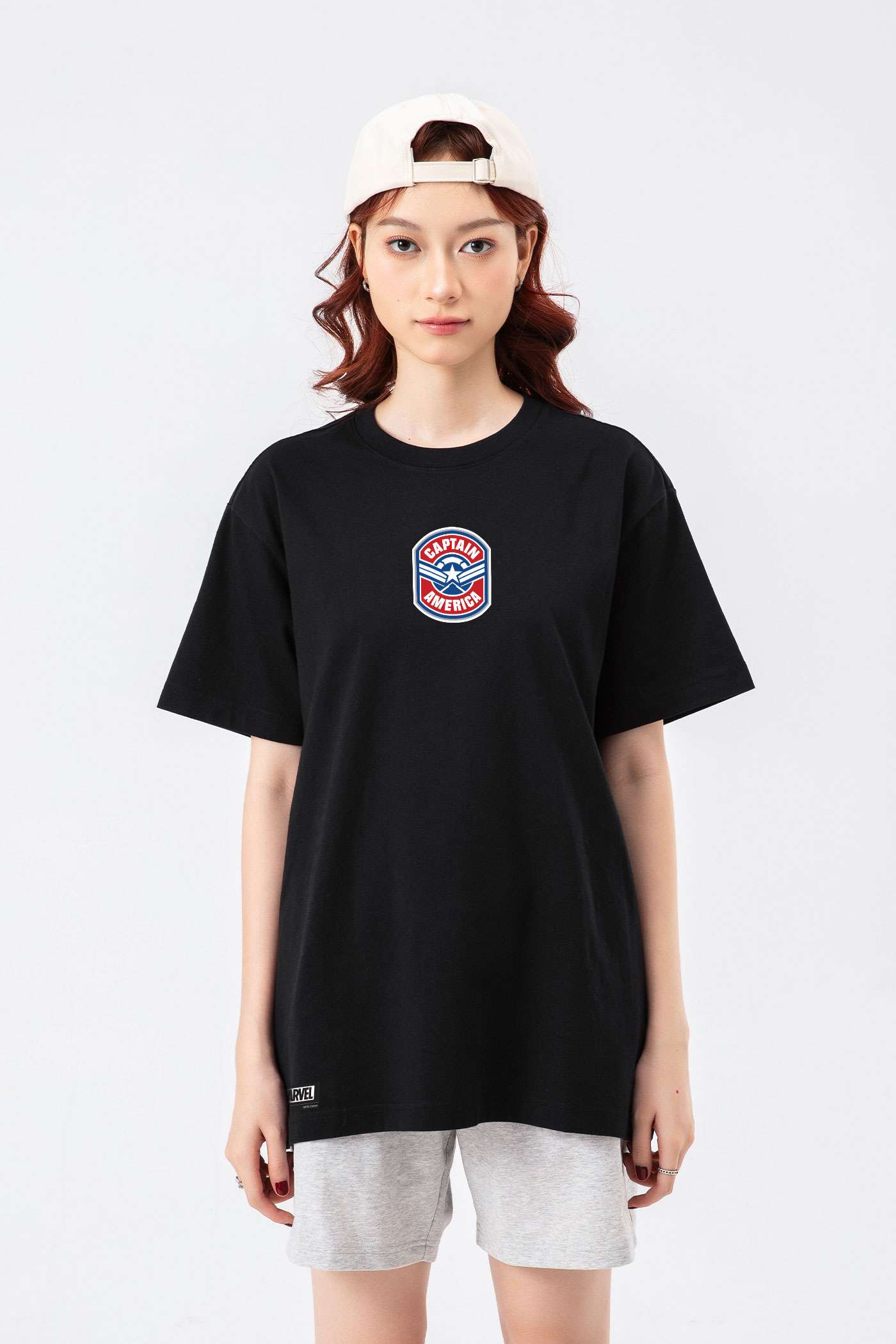 Áo thun Relaxed Fit 84RISING Marvel Captain America - Stars and stripes more
