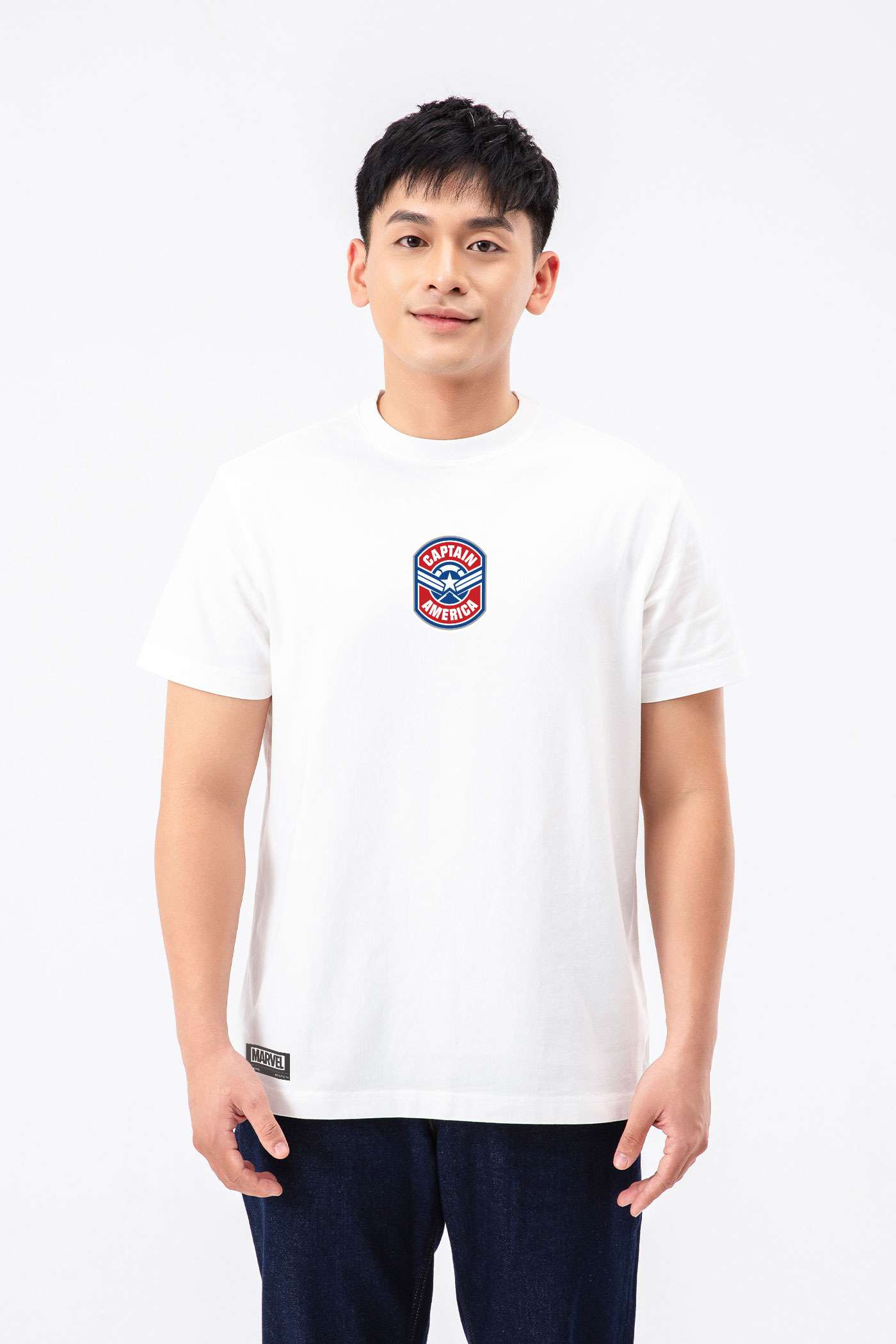 Áo thun Relaxed Fit 84RISING Marvel Captain America - Stars and stripes