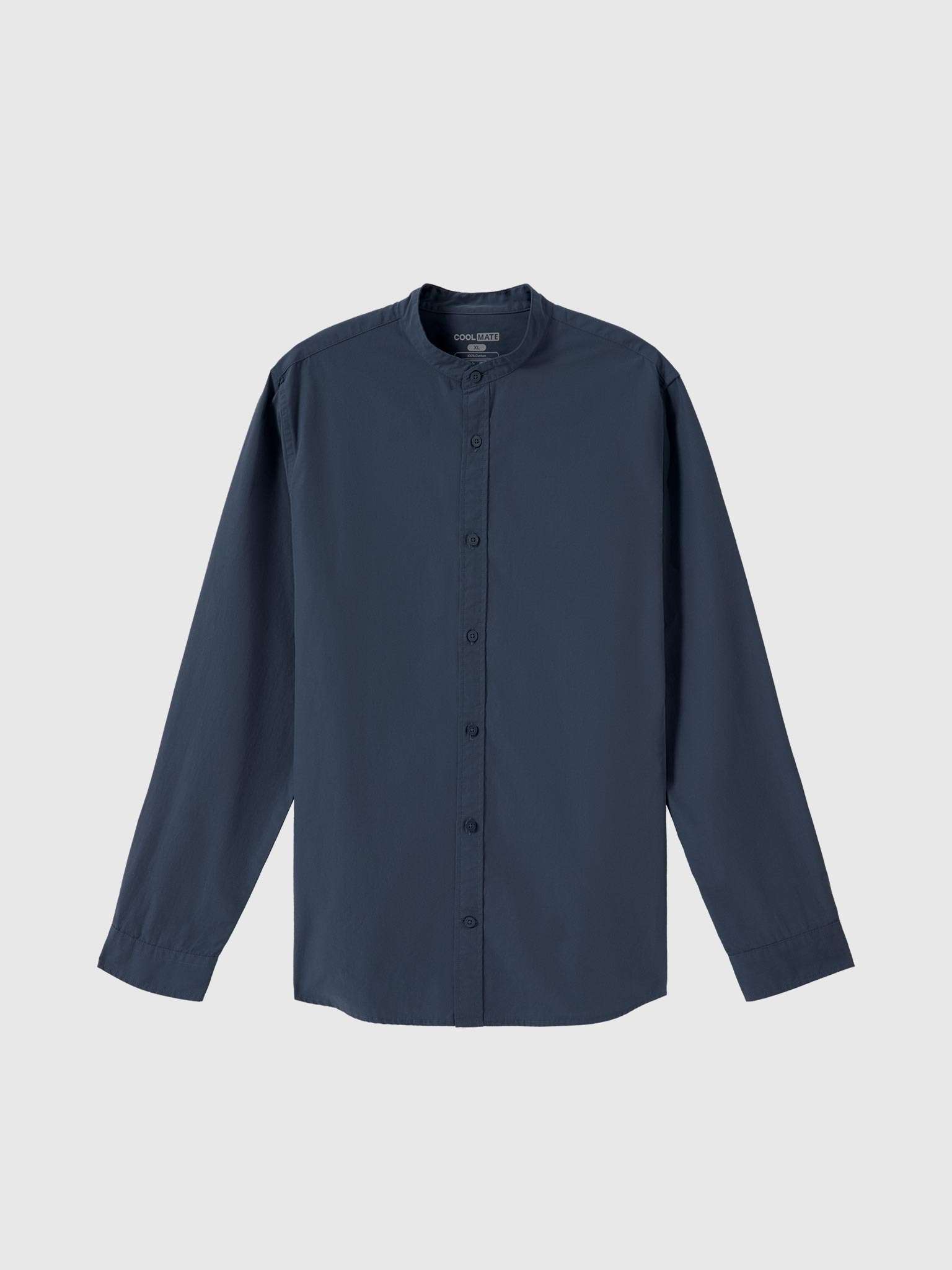 Áo sơ mi dài tay cổ tàu Premium Poplin  more