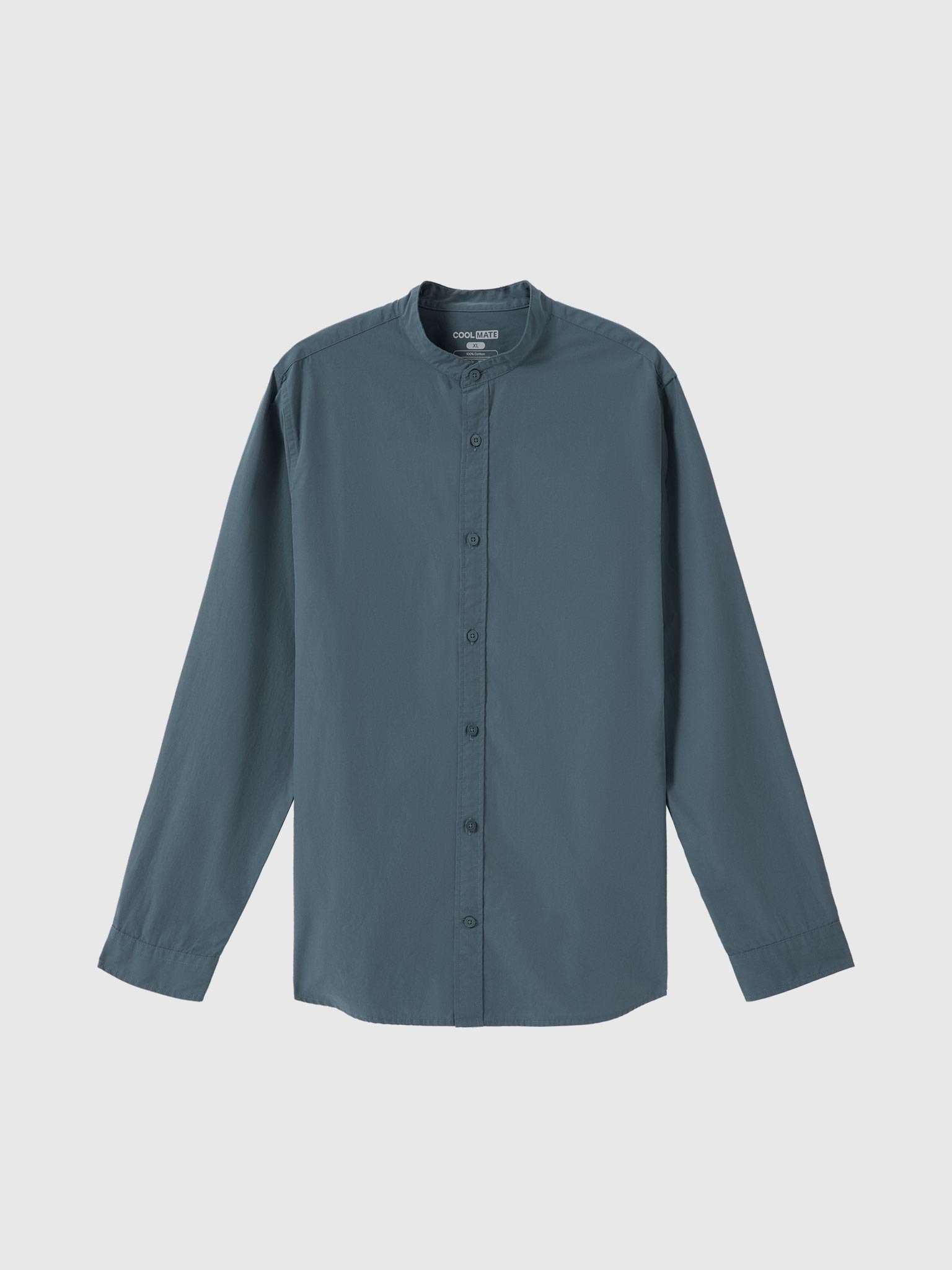 Áo sơ mi dài tay cổ tàu Premium Poplin  more