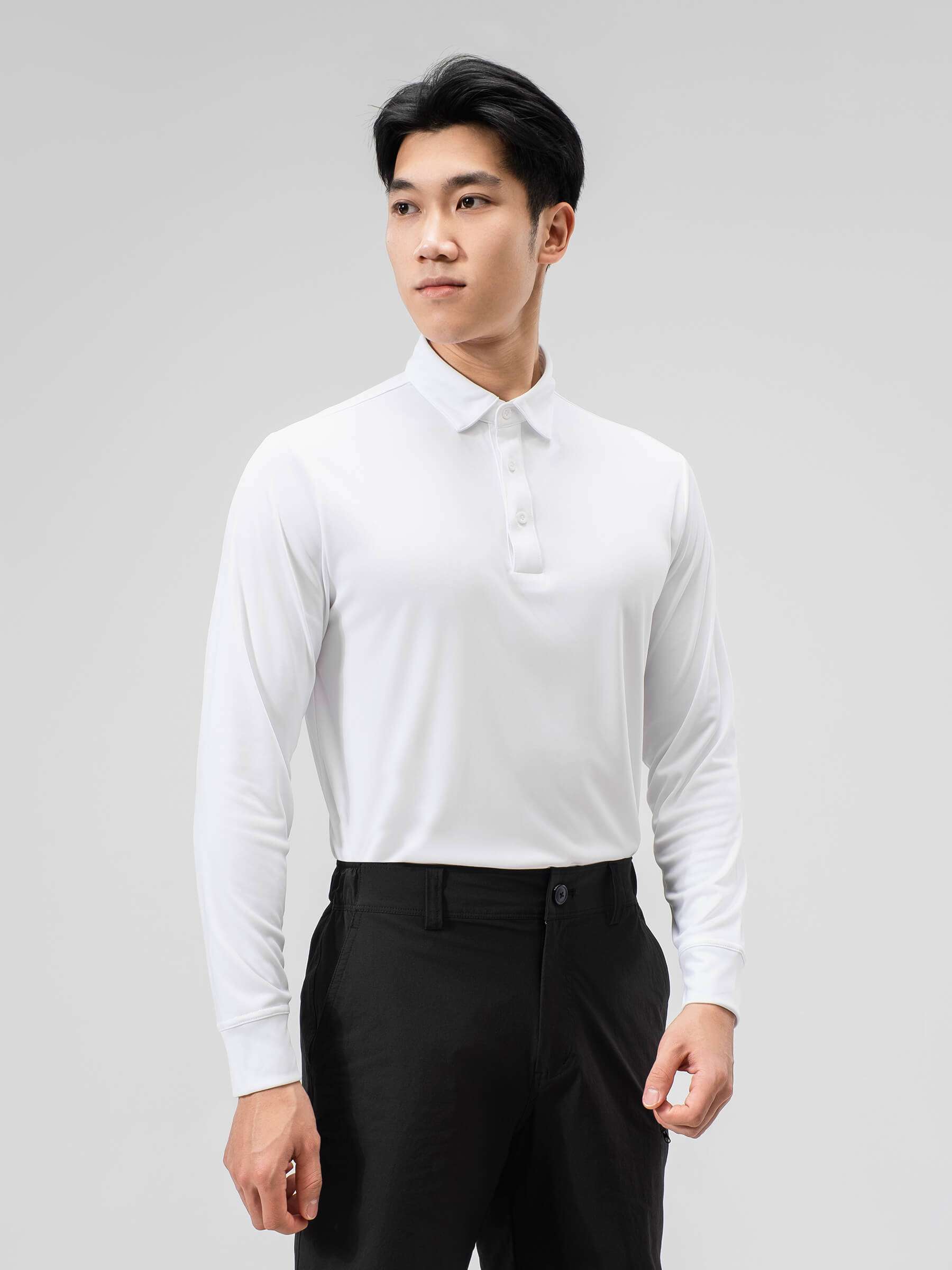 Áo Polo Nam Dài Tay Thể Thao Essentials