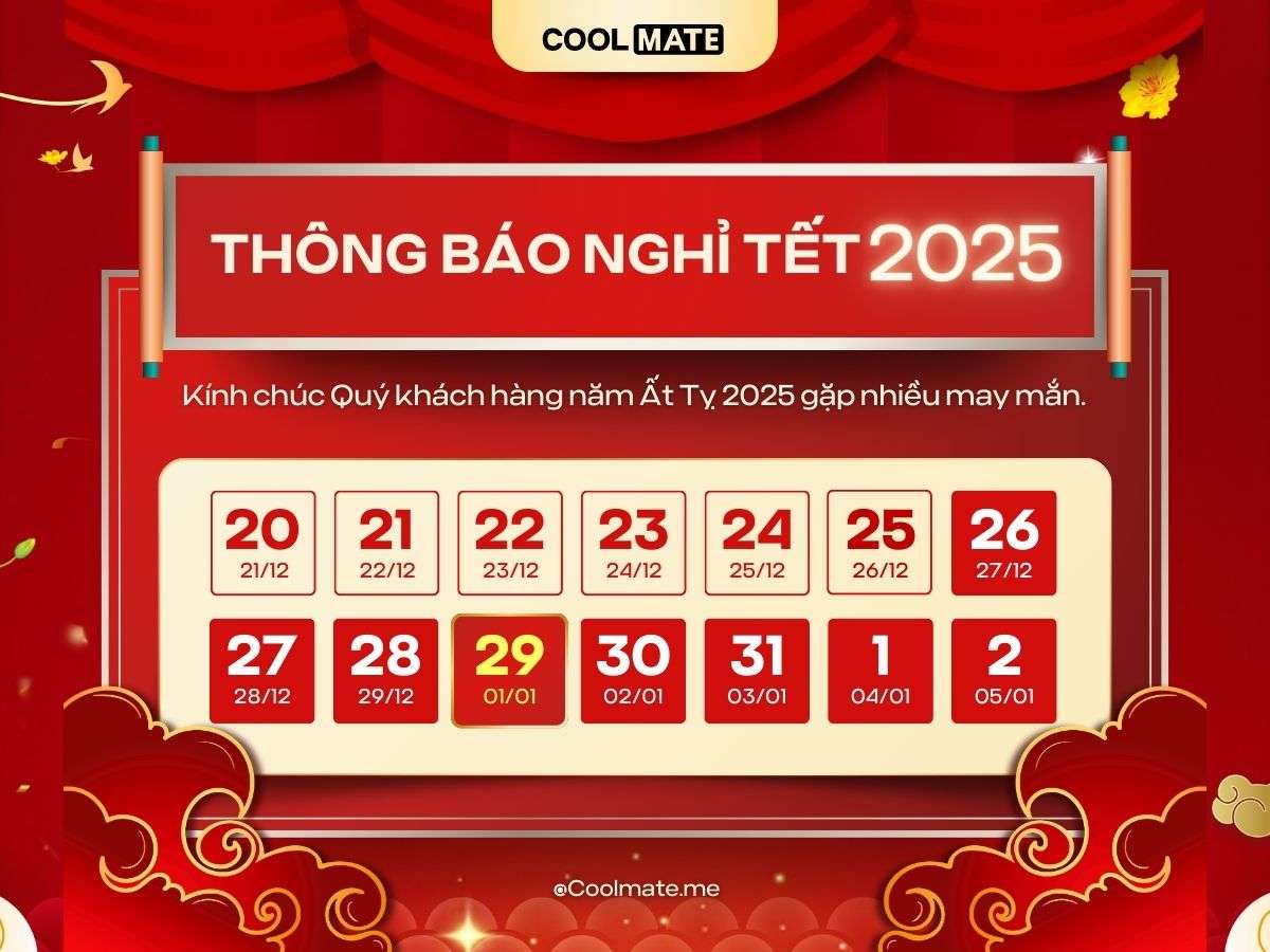 Đón Tết Ất Tỵ 2025: Bán Xuyên Tết - Giảm 20% Toàn Website
