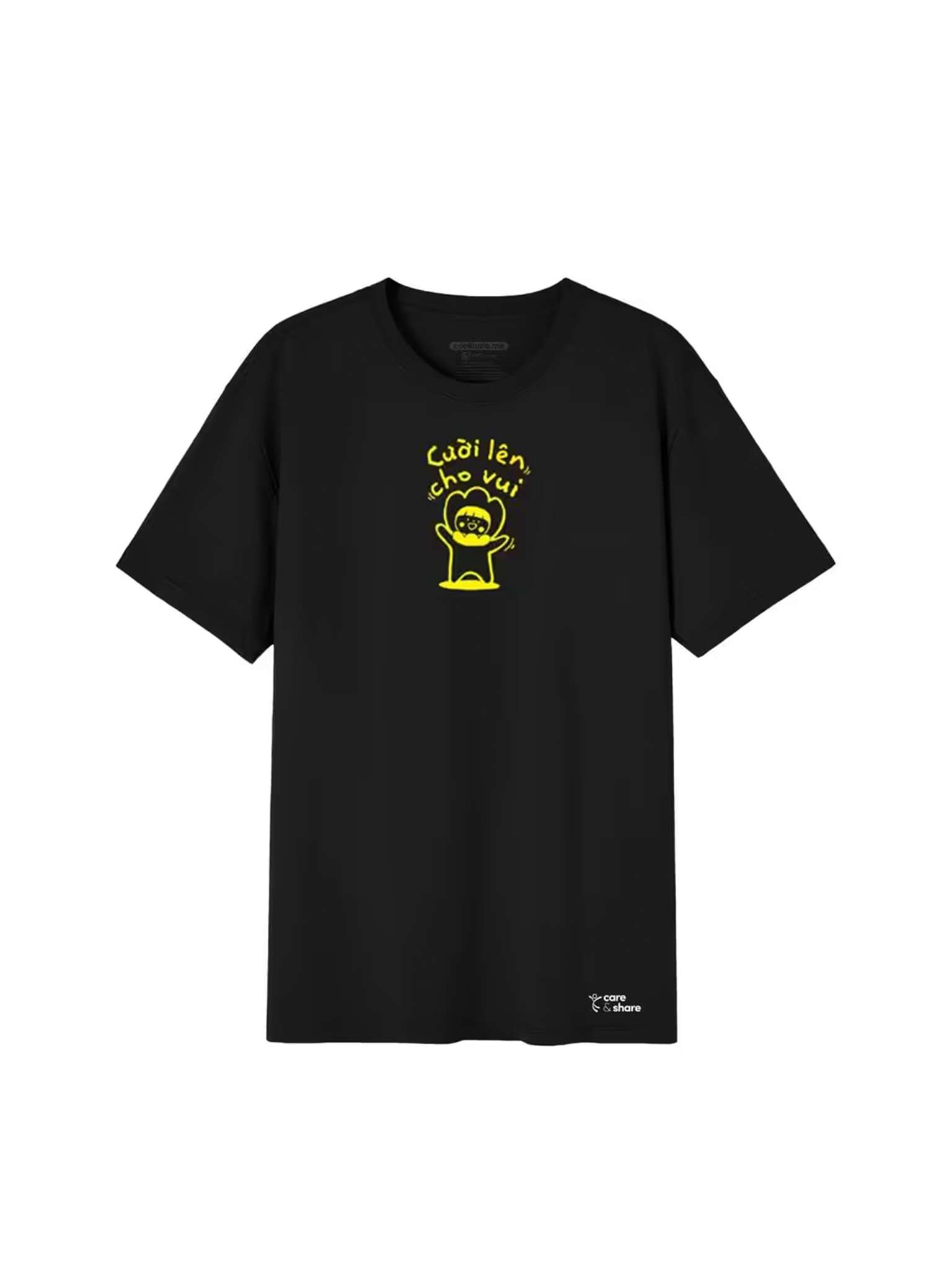 Áo in cotton Care & Share - Cười lên cho vui more