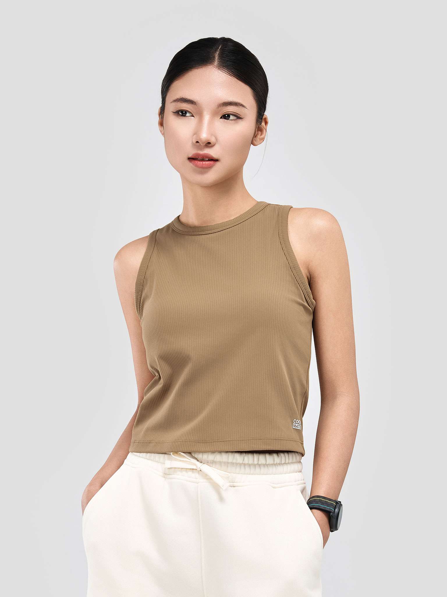 Áo Tank Bra thể thao nữ Aspire Ribbed