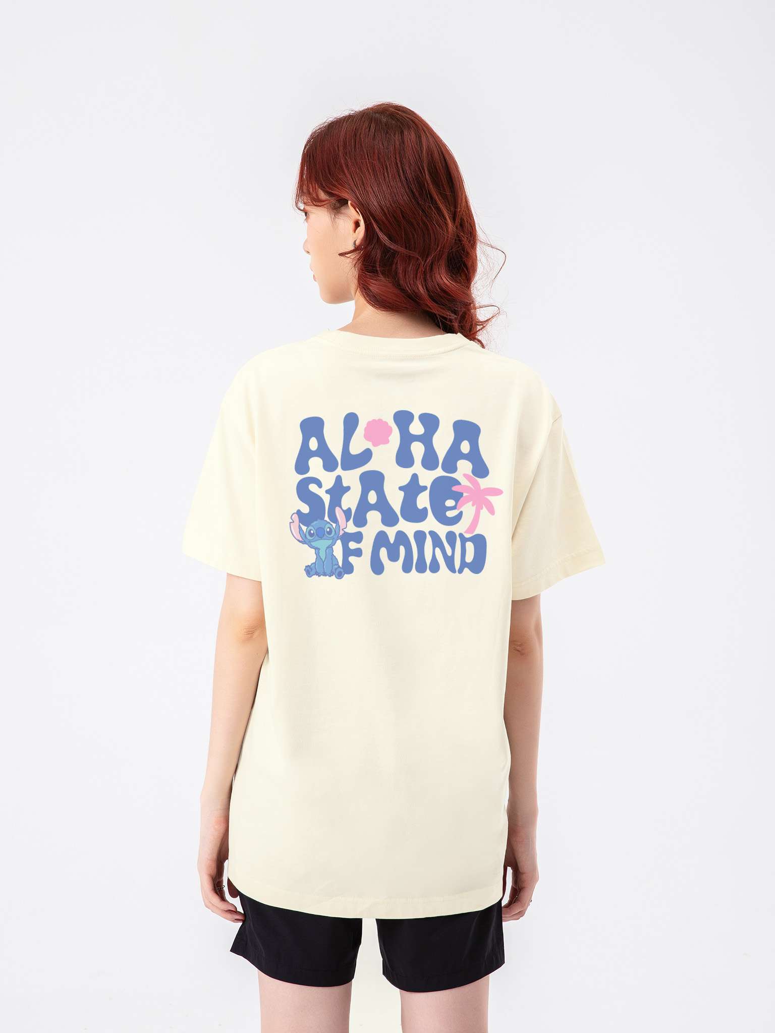 Áo thun Relaxed Fit Regular Disney Stitch Aloha more